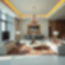 Luxurious living space at Golden Sands Hotel Apartments