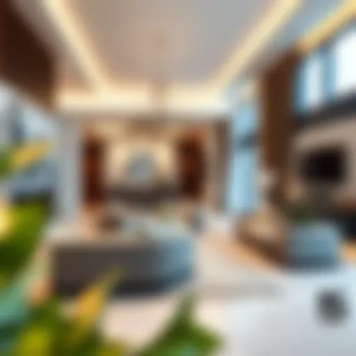 Elegant living room showcasing Harbour Gate's design characteristics