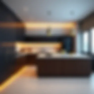 Sleek Kitchen Features in Al Qusais Modern kitchen design at Jood Residence Al Qusais