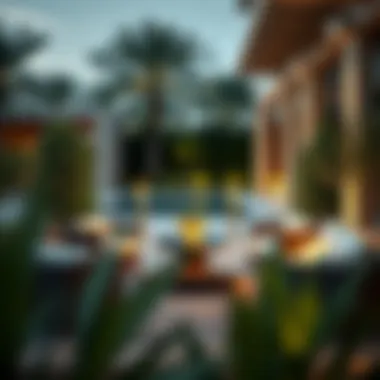 Tranquil Outdoor Setting at Jood Residence Serene outdoor area at Jood Residence Al Qusais