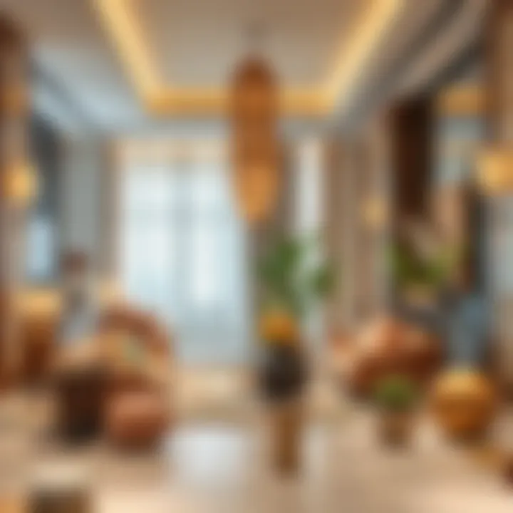 Cultural and Artistic Elements in Kempinski Hotel Dubai Palm Cultural and artistic elements displayed in Kempinski Hotel Dubai Palm's interior design