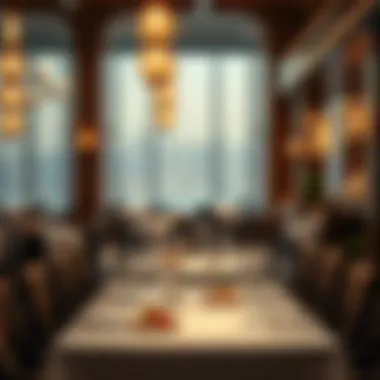 Culinary Excellence at La Ville Hotel Exquisite dining setup at La Ville Hotel's restaurant