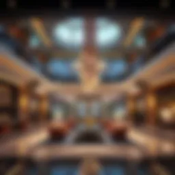 Luxurious lobby of La Ville Hotel showcasing modern design