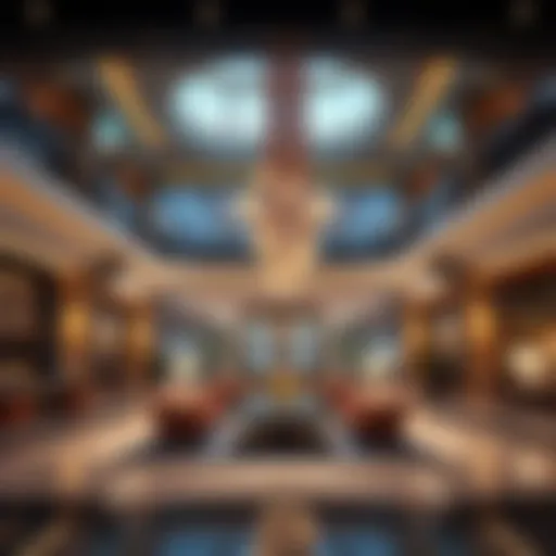 Luxurious lobby of La Ville Hotel showcasing modern design