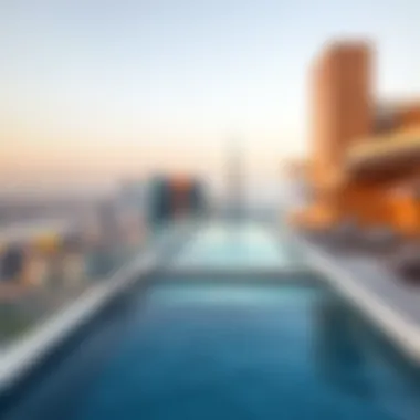 Rooftop Pool with Panoramic Views Stunning rooftop pool with city views at La Ville Hotel