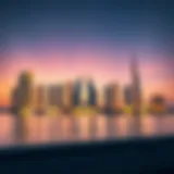 Luxurious Lamtara skyline at dusk