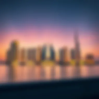 Dusk Skyline of Lamtara, Dubai Luxurious Lamtara skyline at dusk