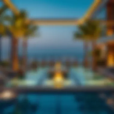 Luxury amenities in a high-end residential complex