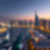 Stunning skyline view of Liv Residence Marina