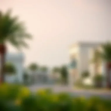 Serene neighborhood surrounding the Liwa Residence.