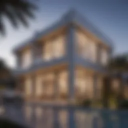 Exterior view of Lulu Residence showcasing its stunning architectural design