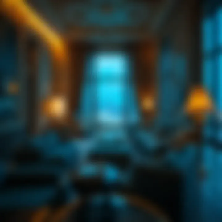 Opulent Furnishings in Luxury Apartment Luxury apartment interior showcasing opulent furnishings