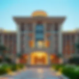 Luxurious exterior view of Manor Hotel Al Furjan