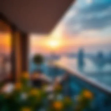 Scenic Balcony View from Marina 106 Scenic sunset view from Marina 106 balcony