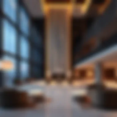 Elegant Lobby Design of Marina Heights Tower Luxurious lobby of Marina Heights Tower showcasing modern design