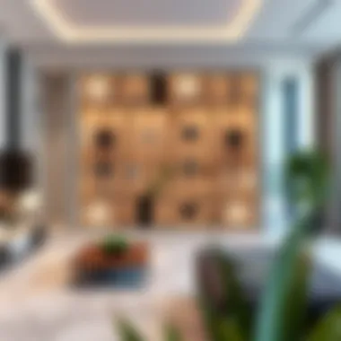 Luxury Apartment Floor Plan Overview Elegant floor plan layout of a luxury apartment in Marina Vista Tower 2