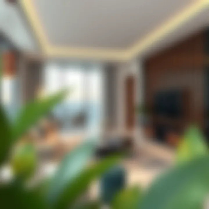 Modern Living Space Design Spacious living area showcasing modern design elements in Marina Vista Tower 2