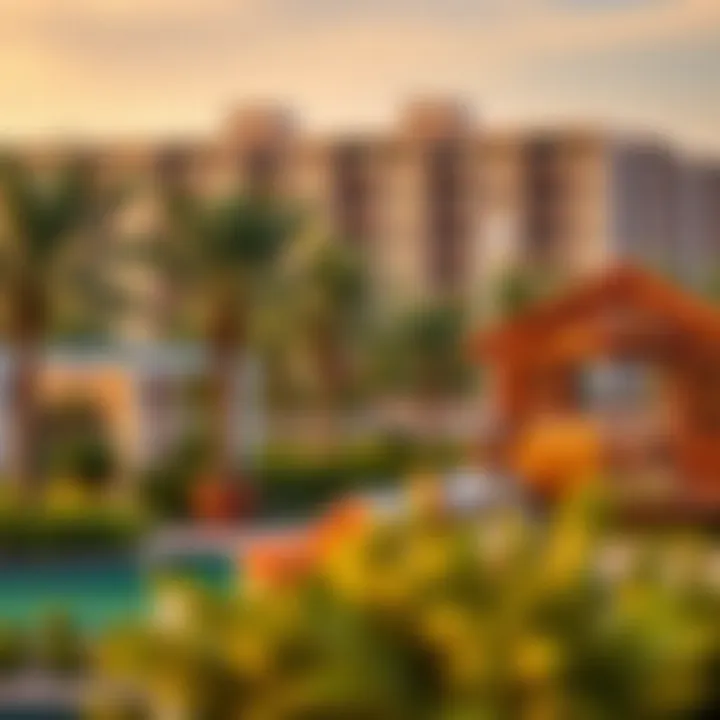 Recreation area with amenities at Marwa Heights