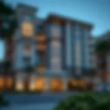 Luxurious facade of Mercedes Benz Binghatti residential project