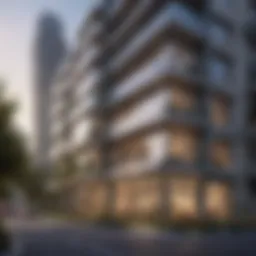 Stunning exterior view of Mesk Midtown showcasing modern architecture