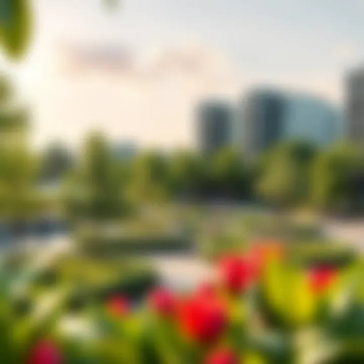 Lush Green Spaces in MMI Town Square Beautifully landscaped parks in MMI Town Square