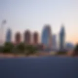 Stunning skyline of Nad Al Hamar showcasing luxurious buildings