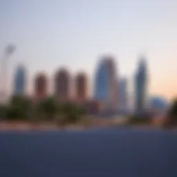 Stunning skyline of Nad Al Hamar showcasing luxurious buildings