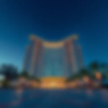 Stunning view of One Za'abeel from the ground, showcasing its architectural brilliance