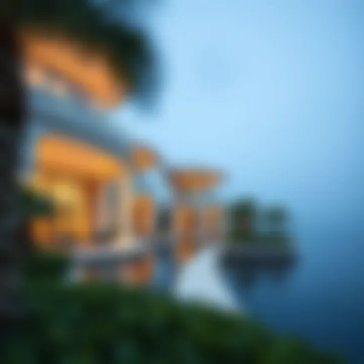 Luxury Villas on Palm Jumeirah Luxurious beachfront villas reflecting opulence