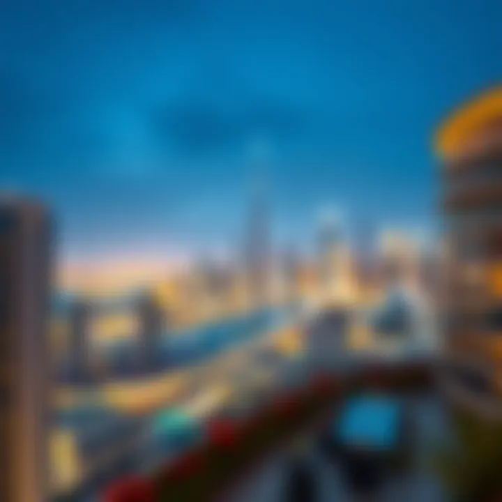 Breathtaking Skyline from Paramount Hotel Residence Stunning skyline view from the Paramount Hotel Residence