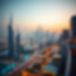 Stunning skyline view of Dubai with luxury residences