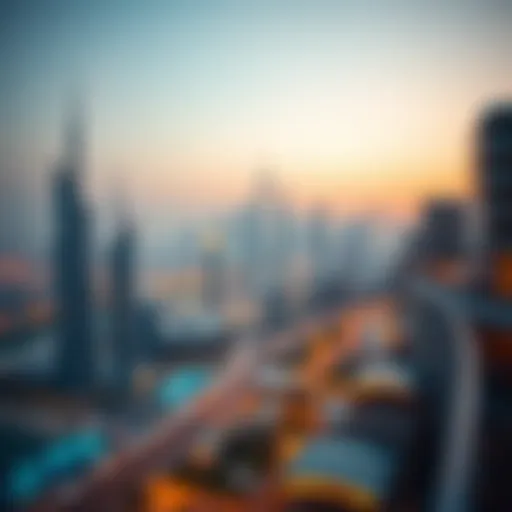 Stunning skyline view of Dubai with luxury residences