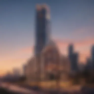 Architectural Splendor of Paramount Tower Stunning exterior view of the Paramount Tower Hotel & Residences showcasing its architectural elegance