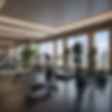 Modern Fitness Facilities at Paramount Tower State-of-the-art fitness center at the Paramount Tower Hotel & Residences equipped with modern amenities