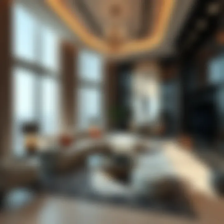 Luxurious interior design of a residence in Park Central Tower