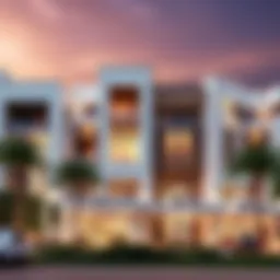 Stunning exterior view of Plazzo Heights showcasing modern architecture