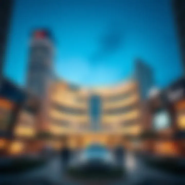 Stunning architectural view of Q1 Mall