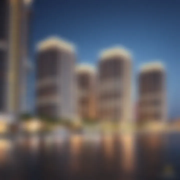 Stunning architectural designs of residential buildings in Radiant Reem Island reflecting modern elegance