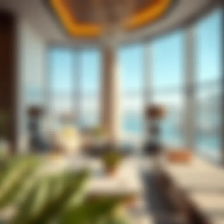 Luxurious living spaces on Radiant Reem Island with modern interiors and breathtaking views