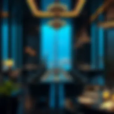 Elegant Dining Experience in Burj Khalifa Elegant dining area showcasing fine dining experience in Burj Khalifa