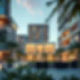 Luxurious architectural design of Rise Residences