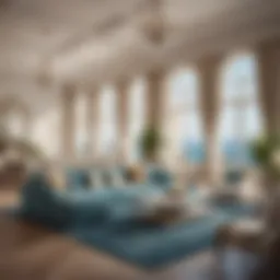 Spacious living area of Royal Atlantis