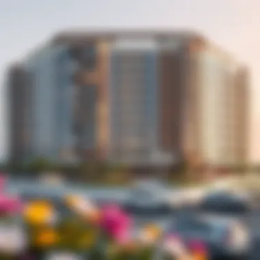 Stunning exterior view of Sadaf 1 showcasing modern architecture