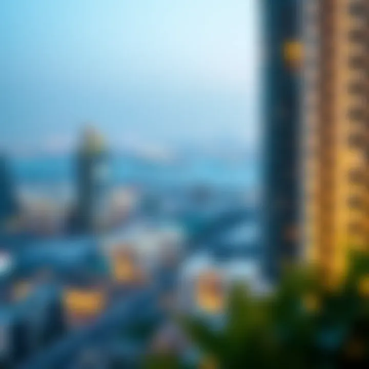 Panoramic View of Al Jaddaf Panoramic view of Al Jaddaf district highlighting SB Building's prime location