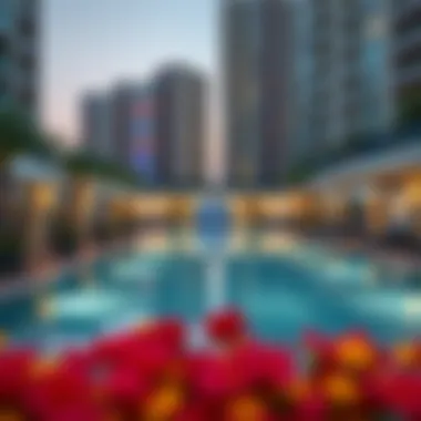 Exclusive Amenities at SB Building Exclusive amenities at SB Building including pool and recreational spaces