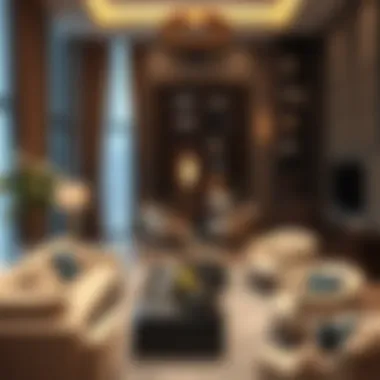 Luxurious Interior of SB Building Luxurious interior of SB Building featuring elegant furnishings and dรฉcor