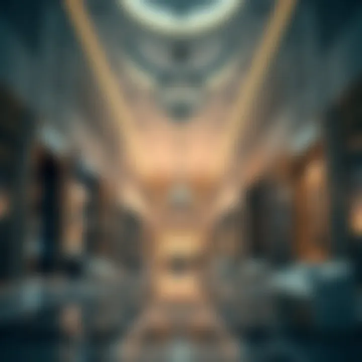 Luxury Retail Experience Inside Shrooq Mall Elegant interior design featuring luxury retail stores