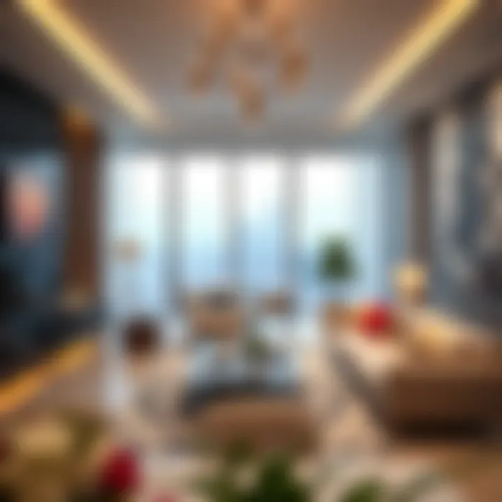 Elegant Interiors of Sobha Creek Vistas Tower A Luxurious living space showcasing modern interior design