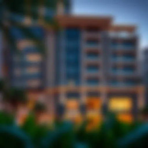 Luxurious exterior view of Society House showcasing its architectural brilliance