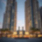 Stunning exterior of South Heights Tower showcasing its unique architectural design